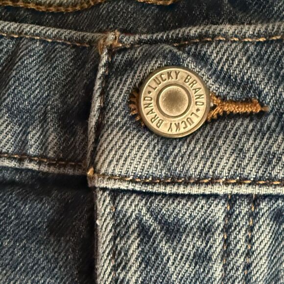 Lucky Brand Ripped Blue Jean Denim Shorts Size 18 - Picture 7 of 15